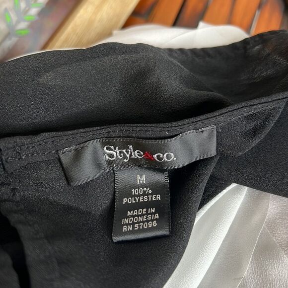 Style & Co Ruffled Tiered Tank Top Shirt Size Medium - Picture 5 of 5